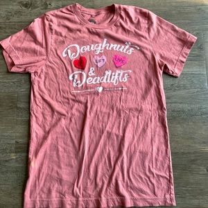 Doughnuts & Deadlifts Valentine’s Day T-Shirt
